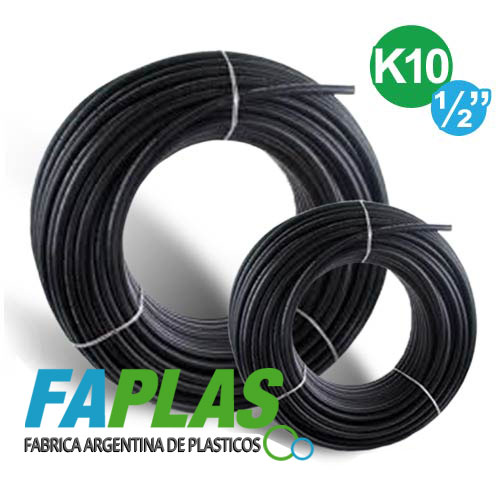 Caos / Rollos de Polietileno K10 de 1/2" para riego o tendido de cables