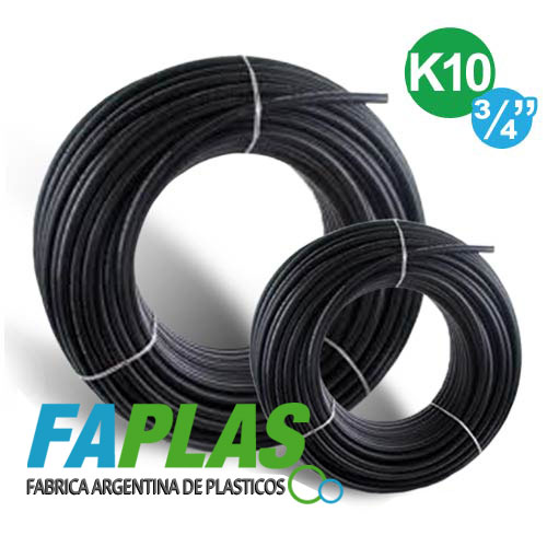 Caos / Rollos de Polietileno K10 de 3/4" para riego o tendido de cables