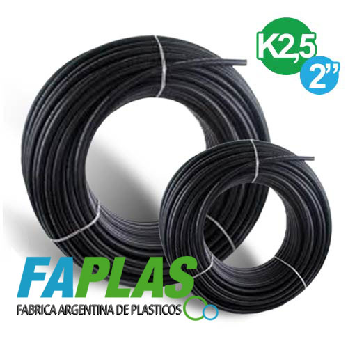 Caos / Rollos de Polietileno K2,5 - 2" para riego o tendido de cables